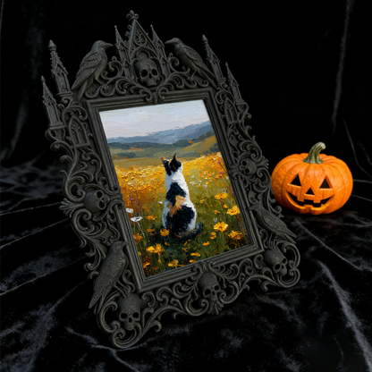 5-star-hit Gothic Dark Frame | Occult Home Meditation Corner Decor, Collectible
