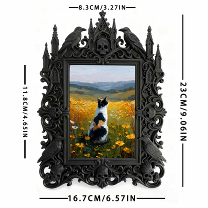 5-star-hit Gothic Dark Frame | Occult Home Meditation Corner Decor, Collectible