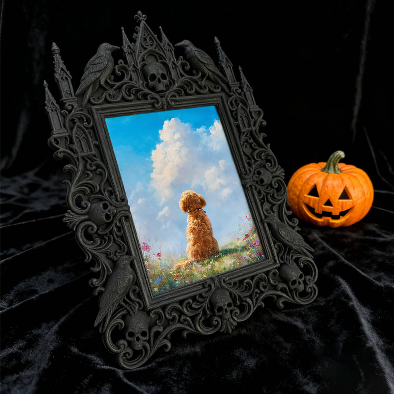 Rare-find Gothic Dark Frame | Gothic Kids’ Monster Room Decor, High-gloss