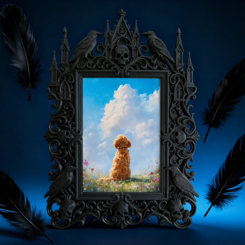 Rare-find Gothic Dark Frame | Gothic Kids’ Monster Room Decor, High-gloss