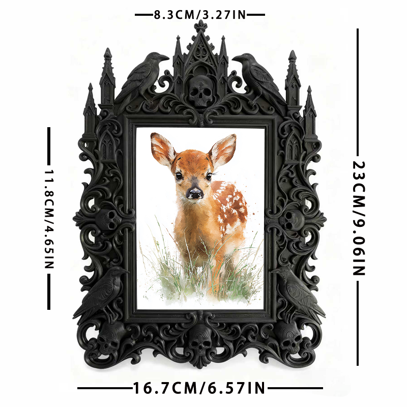 Reel-hit Gothic Dark Frame | Horror Fan Cave DVD Shelf Decor, Minimalist