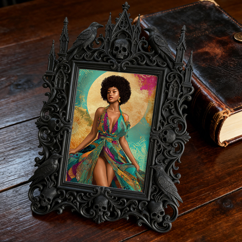 Customer-approved Gothic Dark Frame | Dark Academia Bookcase Door Decor, Practical