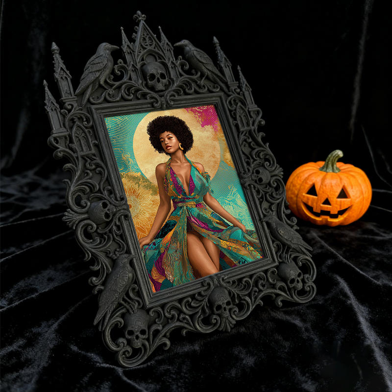 Customer-approved Gothic Dark Frame | Dark Academia Bookcase Door Decor, Practical
