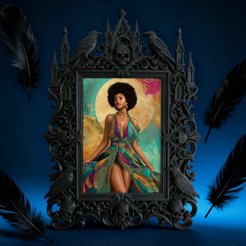 Customer-approved Gothic Dark Frame | Dark Academia Bookcase Door Decor, Practical