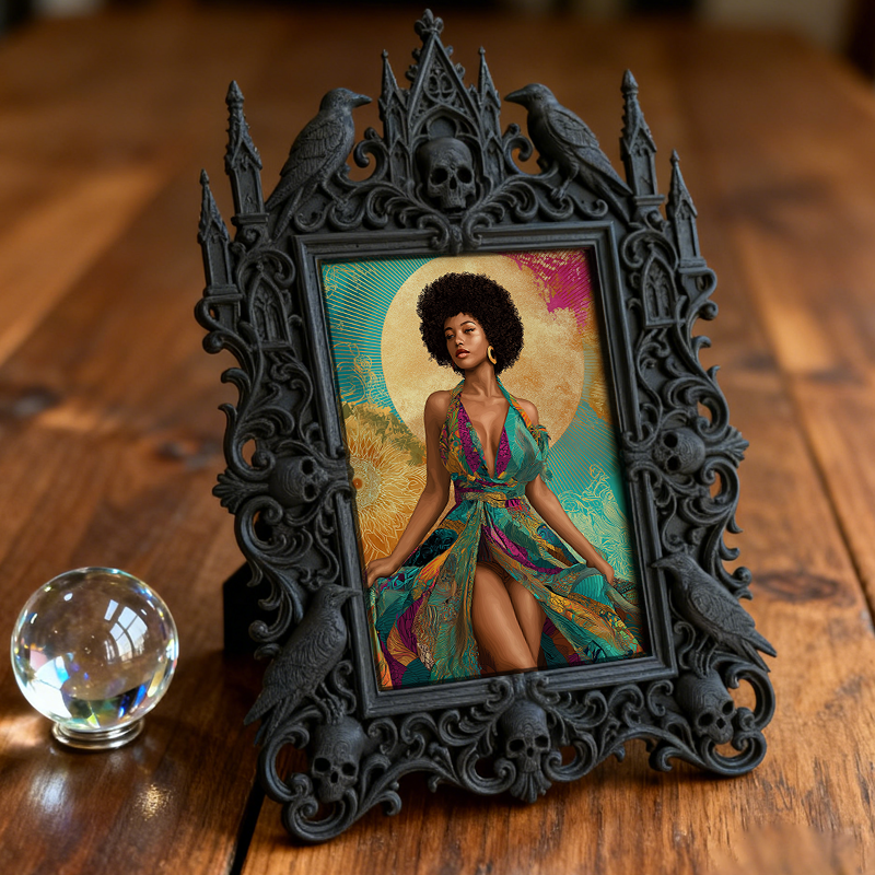 Customer-approved Gothic Dark Frame | Dark Academia Bookcase Door Decor, Practical