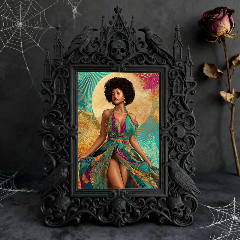 Customer-approved Gothic Dark Frame | Dark Academia Bookcase Door Decor, Practical
