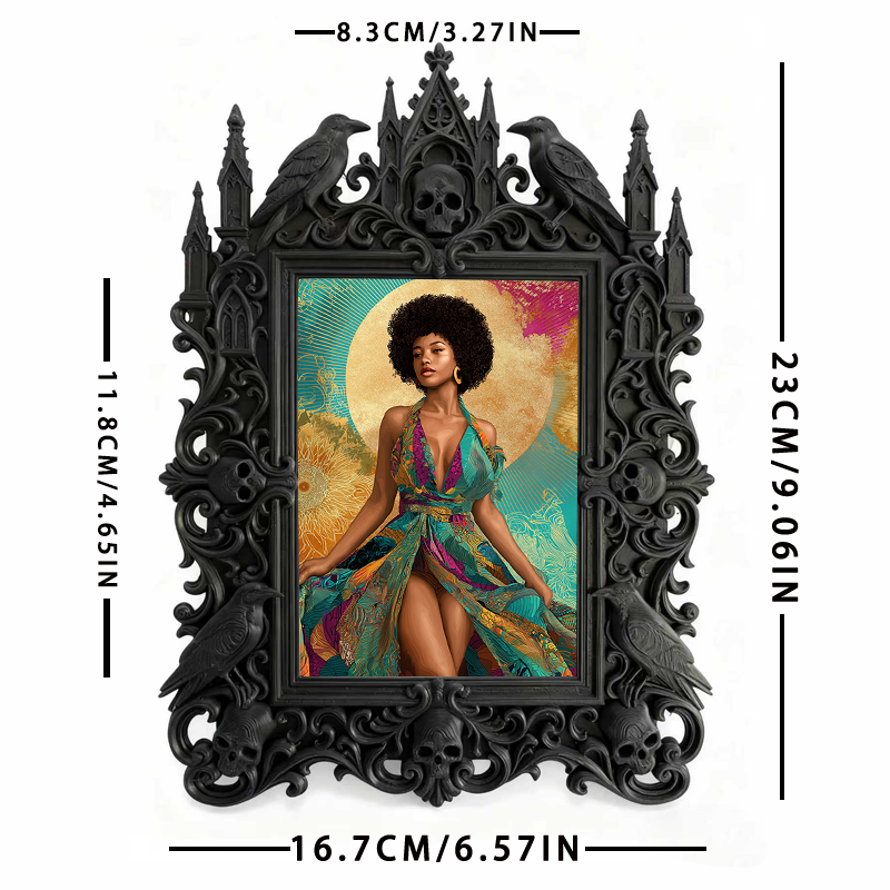 Customer-approved Gothic Dark Frame | Dark Academia Bookcase Door Decor, Practical