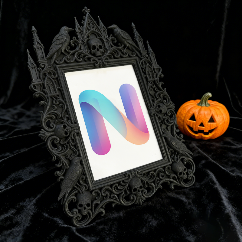 Luxe-dark-chic Gothic Dark Frame | Vampire LARP Guest Room Decor, Artistic