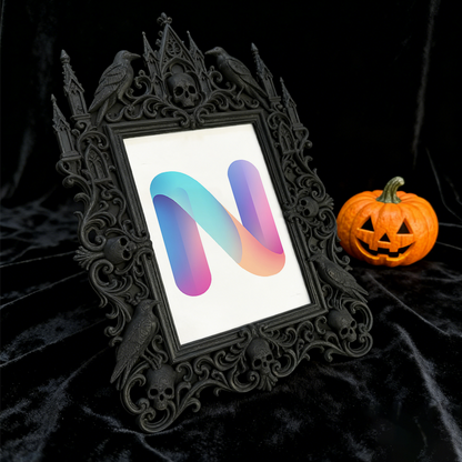 Luxe-dark-chic Gothic Dark Frame | Vampire LARP Guest Room Decor, Artistic