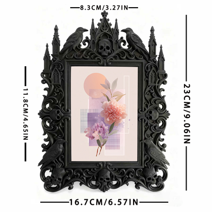 Hard-to-get Gothic Dark Frame | Witchy Kitchen Spice Rack Decor, Portable