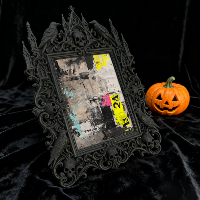 One-of-a-kind-gem Gothic Dark Frame | Gothic Garage Workshop Decor, Wear-resistant