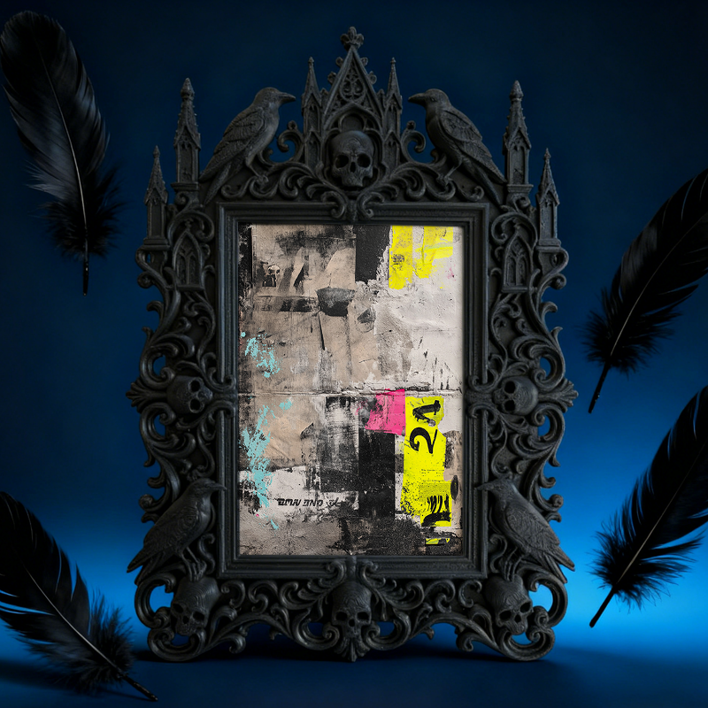 One-of-a-kind-gem Gothic Dark Frame | Gothic Garage Workshop Decor, Wear-resistant