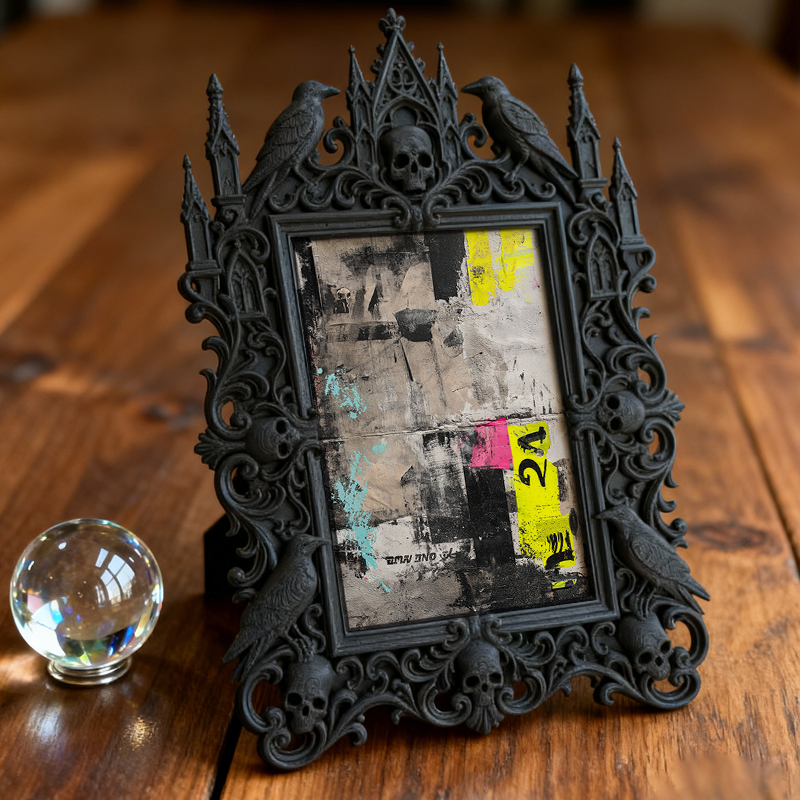 One-of-a-kind-gem Gothic Dark Frame | Gothic Garage Workshop Decor, Wear-resistant