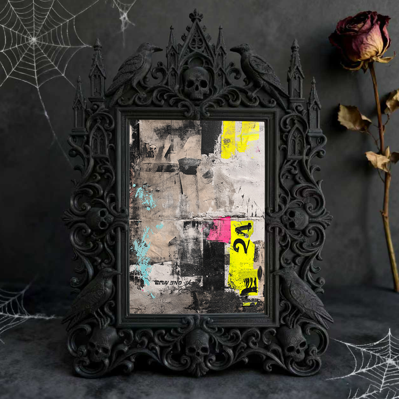 One-of-a-kind-gem Gothic Dark Frame | Gothic Garage Workshop Decor, Wear-resistant