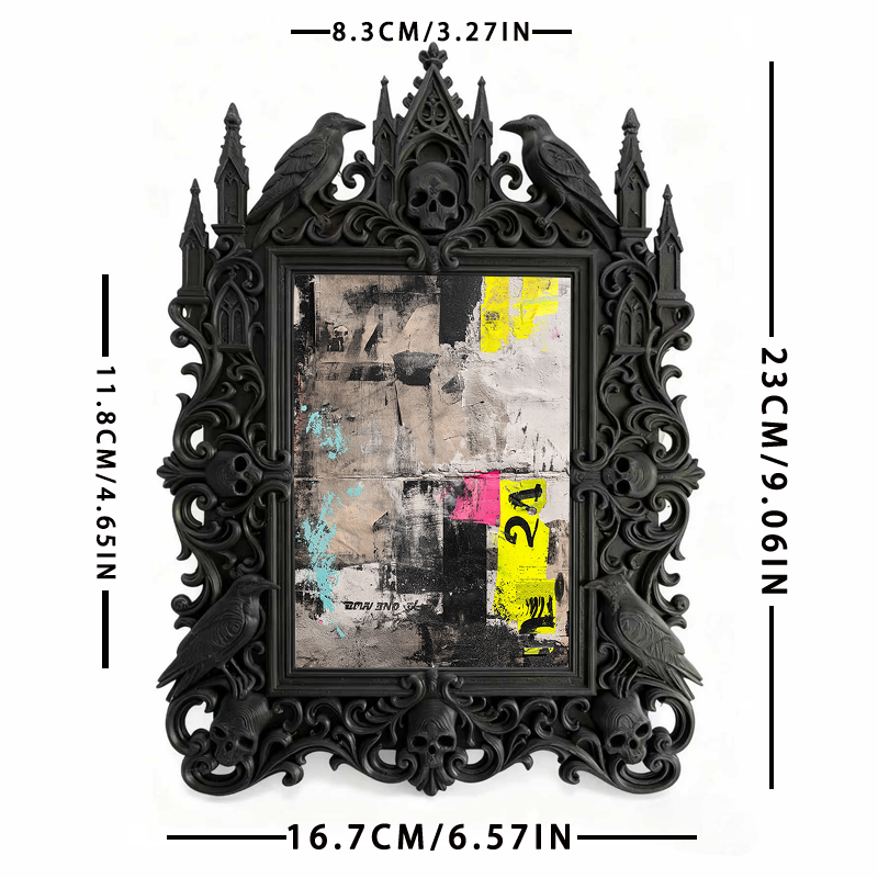 One-of-a-kind-gem Gothic Dark Frame | Gothic Garage Workshop Decor, Wear-resistant