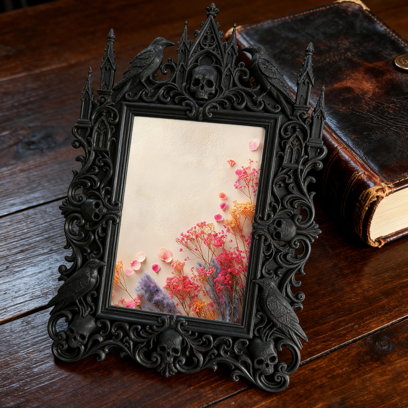 TikTok-famous Gothic Dark Frame | Gothic Halloween Porch Decor, Lightweight