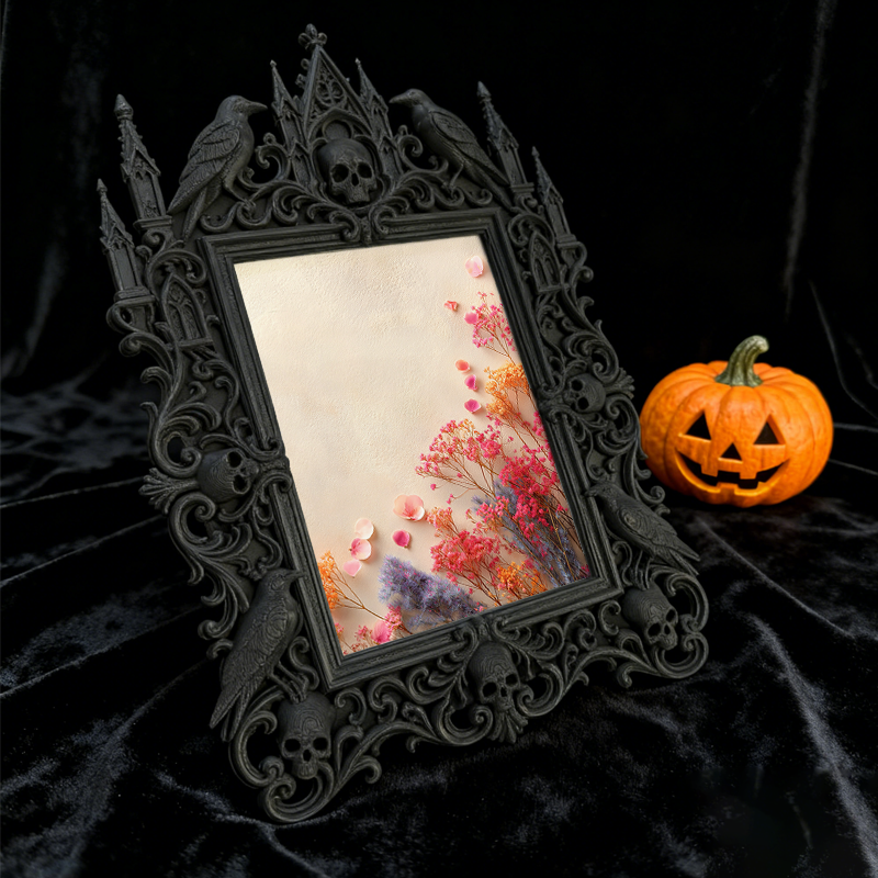 TikTok-famous Gothic Dark Frame | Gothic Halloween Porch Decor, Lightweight