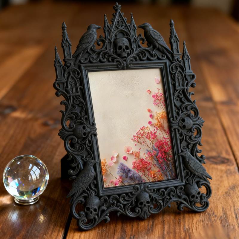 TikTok-famous Gothic Dark Frame | Gothic Halloween Porch Decor, Lightweight