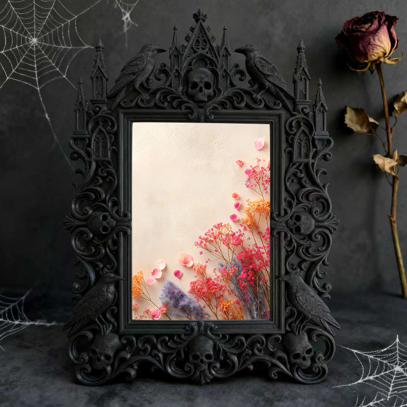 TikTok-famous Gothic Dark Frame | Gothic Halloween Porch Decor, Lightweight
