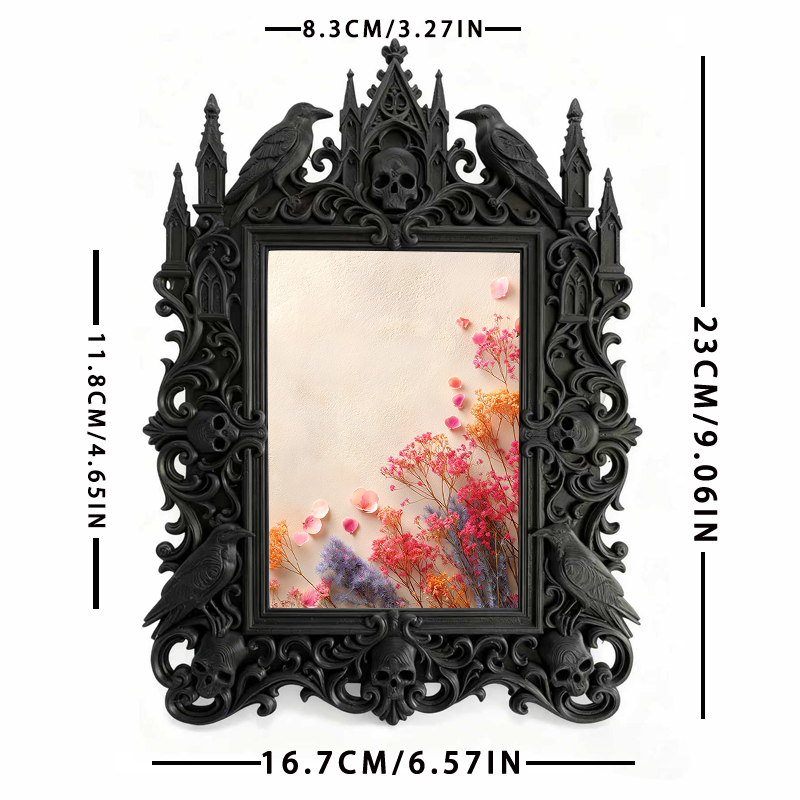 TikTok-famous Gothic Dark Frame | Gothic Halloween Porch Decor, Lightweight