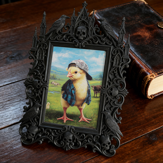 Insta-viral Gothic Dark Frame | Gothic Pet Memorial Shelf Decor, Sturdy