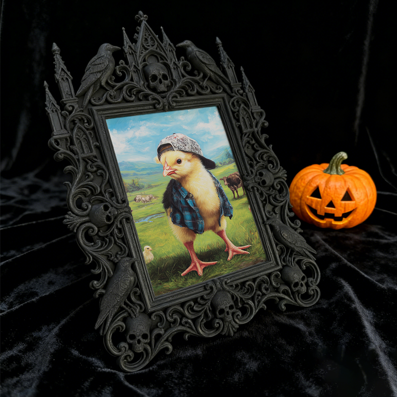 Insta-viral Gothic Dark Frame | Gothic Pet Memorial Shelf Decor, Sturdy