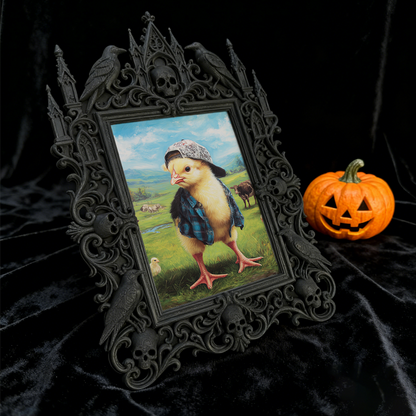 Insta-viral Gothic Dark Frame | Gothic Pet Memorial Shelf Decor, Sturdy