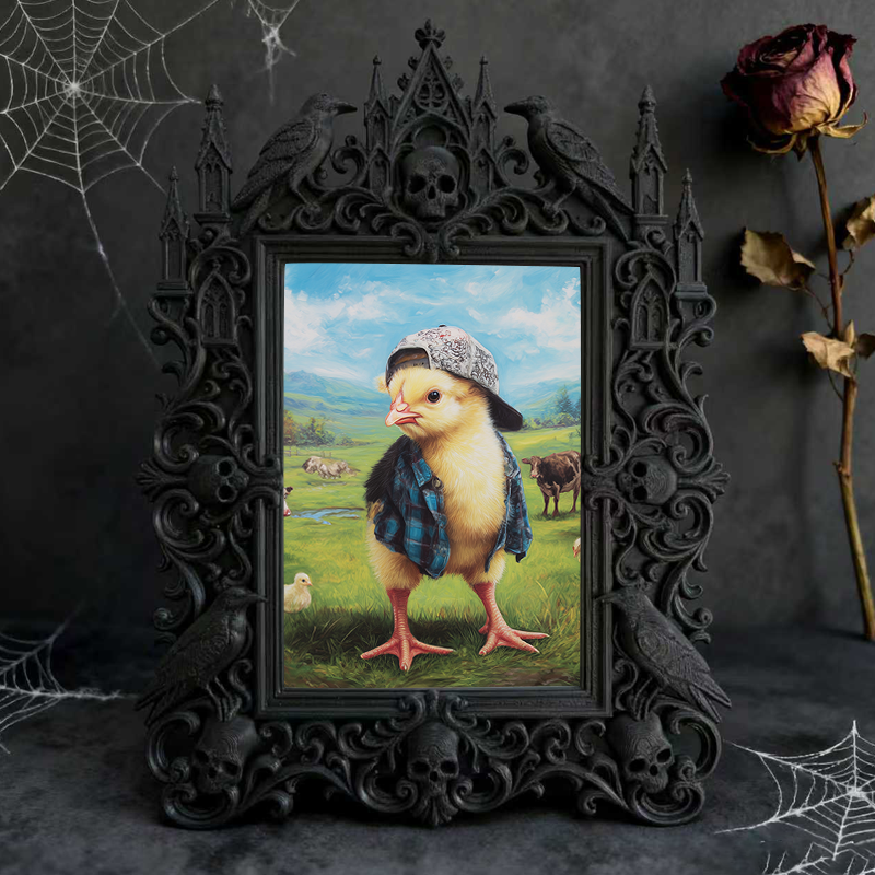 Insta-viral Gothic Dark Frame | Gothic Pet Memorial Shelf Decor, Sturdy