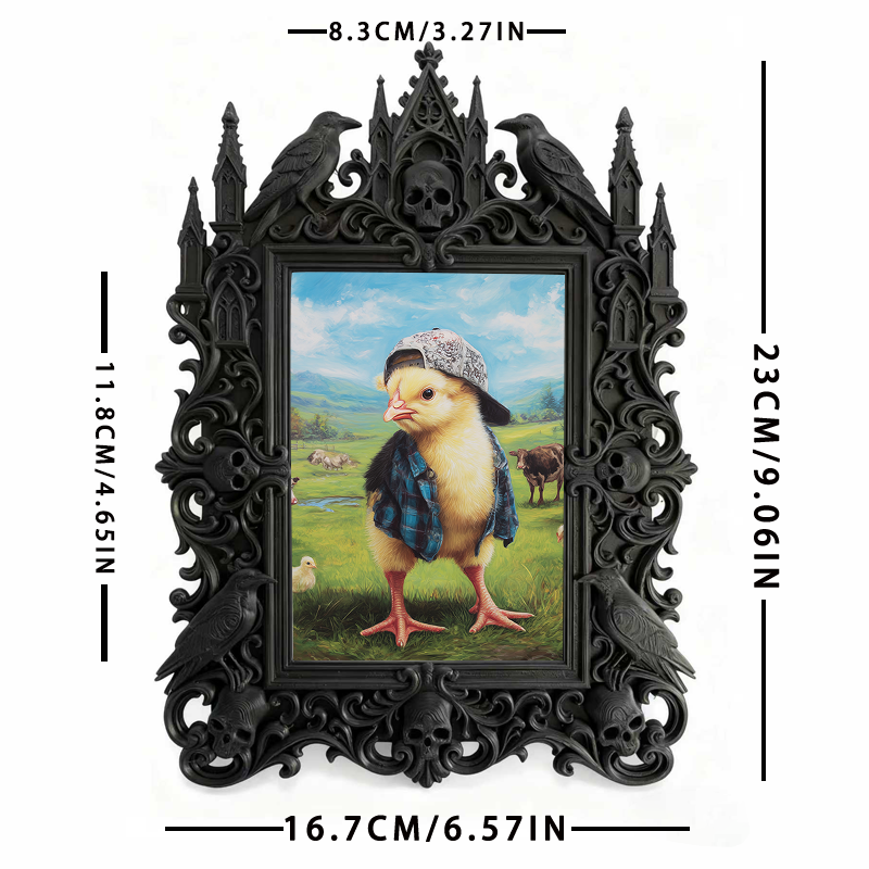 Insta-viral Gothic Dark Frame | Gothic Pet Memorial Shelf Decor, Sturdy
