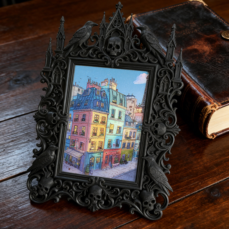 Shop-best-seller Gothic Dark Frame | Dark Art Tattoo Flash Decor, Display-grade