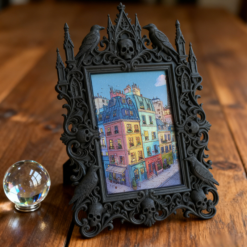 Shop-best-seller Gothic Dark Frame | Dark Art Tattoo Flash Decor, Display-grade