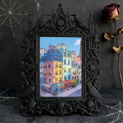 Shop-best-seller Gothic Dark Frame | Dark Art Tattoo Flash Decor, Display-grade