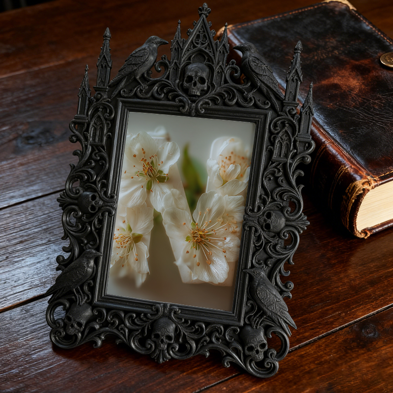 Bestselling-essential Gothic Dark Frame | Gothic Coffee Shop Booth Decor, Elegant