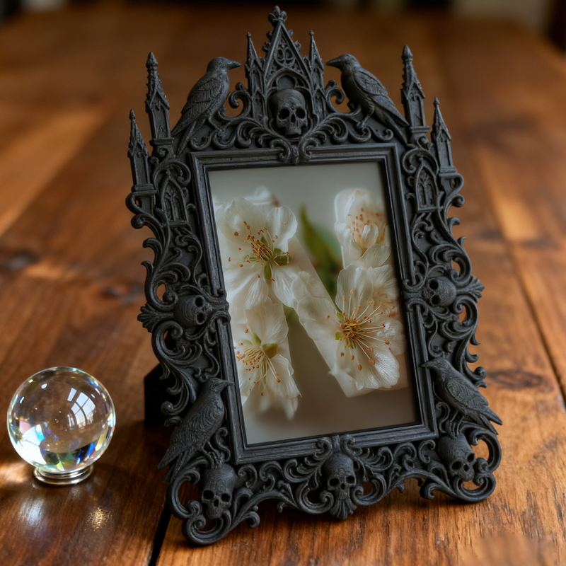 Bestselling-essential Gothic Dark Frame | Gothic Coffee Shop Booth Decor, Elegant