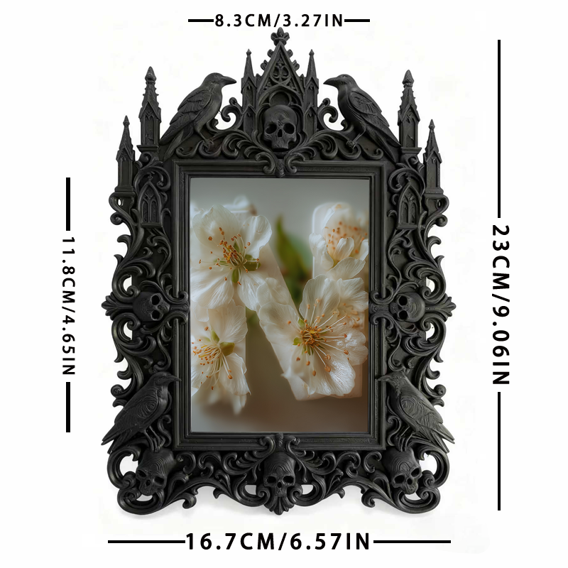 Bestselling-essential Gothic Dark Frame | Gothic Coffee Shop Booth Decor, Elegant