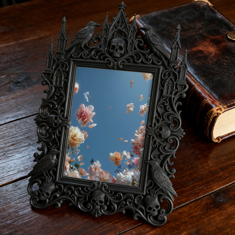 Gothic Dark Frame | Bar Lounge Corner Decor, Photo Ornament, Waterproof Plastic