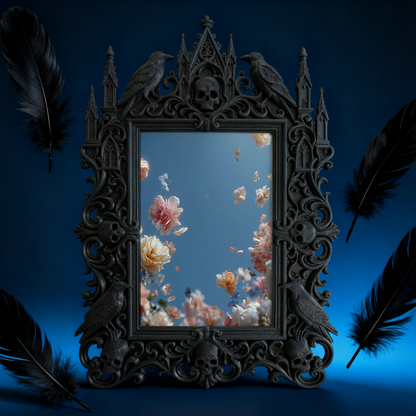 Gothic Dark Frame | Bar Lounge Corner Decor, Photo Ornament, Waterproof Plastic