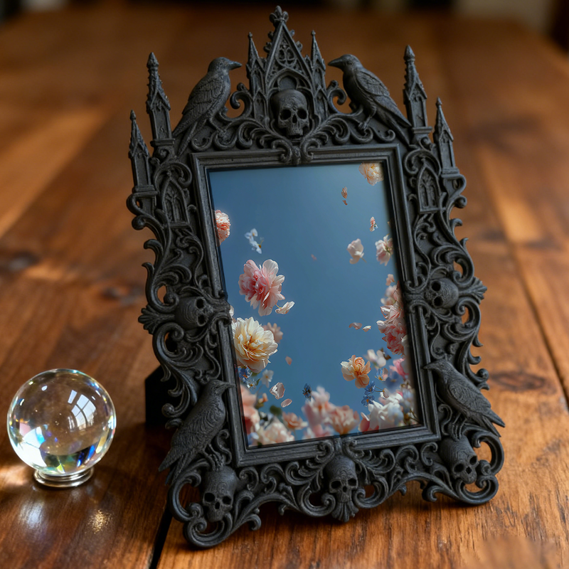 Gothic Dark Frame | Bar Lounge Corner Decor, Photo Ornament, Waterproof Plastic