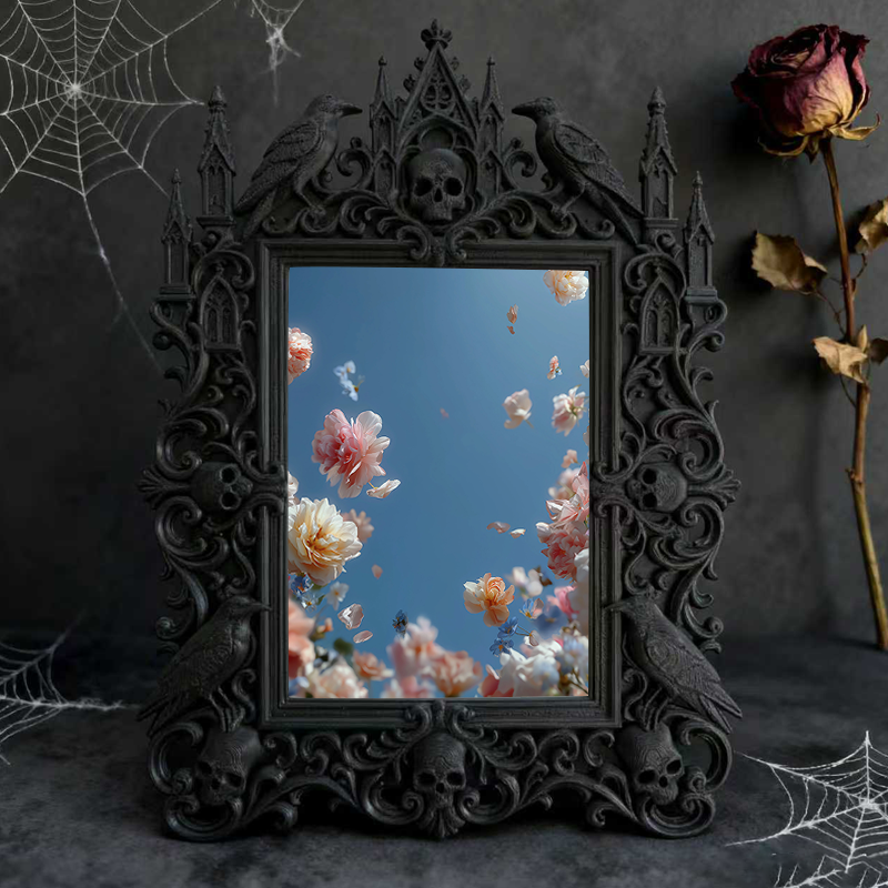 Gothic Dark Frame | Bar Lounge Corner Decor, Photo Ornament, Waterproof Plastic