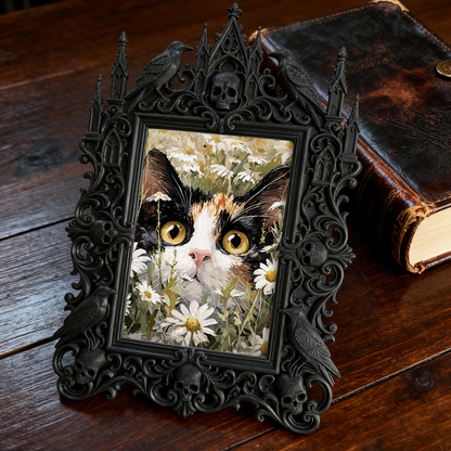 Gothic Dark Frame | Gothic Pub Counter Decor, Wall/Tabletop, Waterproof Plastic