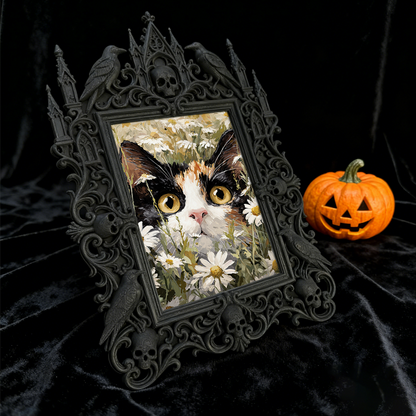 Gothic Dark Frame | Gothic Pub Counter Decor, Wall/Tabletop, Waterproof Plastic