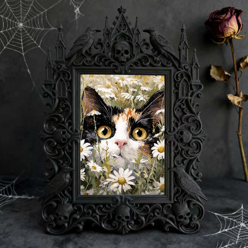 Gothic Dark Frame | Gothic Pub Counter Decor, Wall/Tabletop, Waterproof Plastic