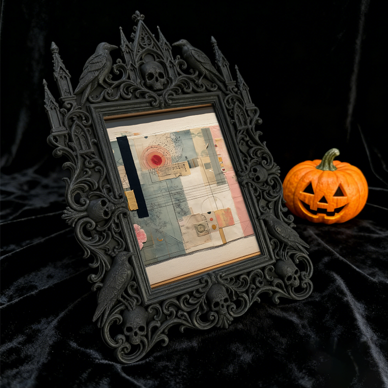 Gothic Dark Frame | Bar Wall Corner Photo Prop, Waterproof Plastic Decor Frame