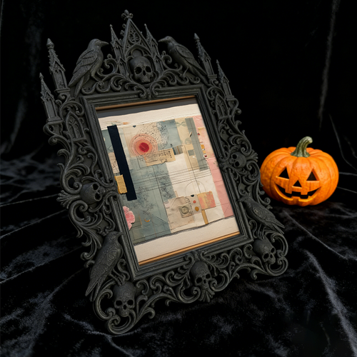 Gothic Dark Frame | Bar Wall Corner Photo Prop, Waterproof Plastic Decor Frame