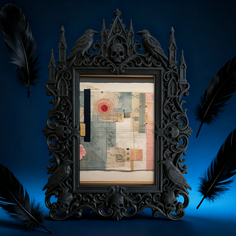 Gothic Dark Frame | Bar Wall Corner Photo Prop, Waterproof Plastic Decor Frame