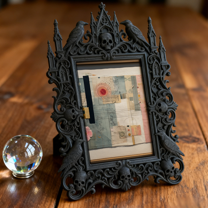 Gothic Dark Frame | Bar Wall Corner Photo Prop, Waterproof Plastic Decor Frame