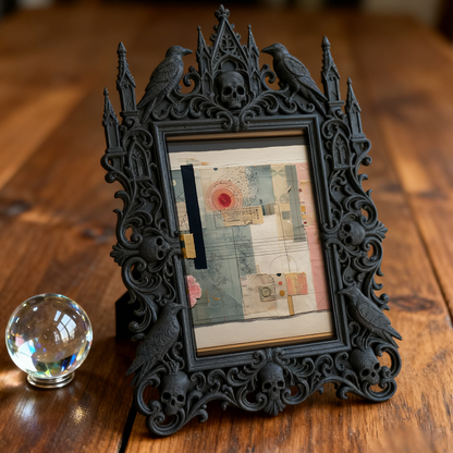 Gothic Dark Frame | Bar Wall Corner Photo Prop, Waterproof Plastic Decor Frame