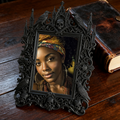 Gothic Dark Frame | Bar Counter Photo Holder, Dual-use Wall/Tabletop, Waterproof Plastic