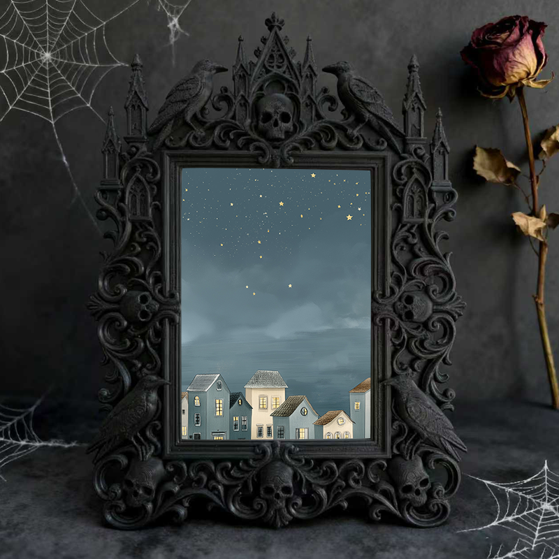 Gothic Dark Frame | Bar Counter Dual-use Frame, Photo Holder, Waterproof Plastic