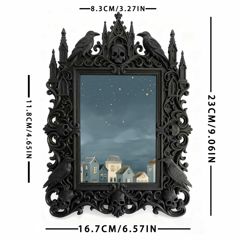 Gothic Dark Frame | Bar Counter Dual-use Frame, Photo Holder, Waterproof Plastic